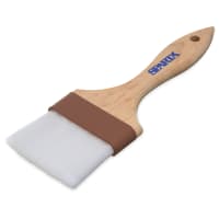 Winco WBR-30 Flat Pastry Brush, 3" Wide w/ Flat Boar Bristles & Wooden Handle thumbnail 3