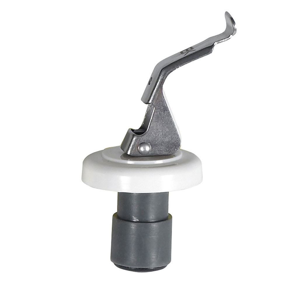 Winco WBS-W Wine Bottle Stopper w/ Thermoplastic Cork & Stainless Clip, White Collar