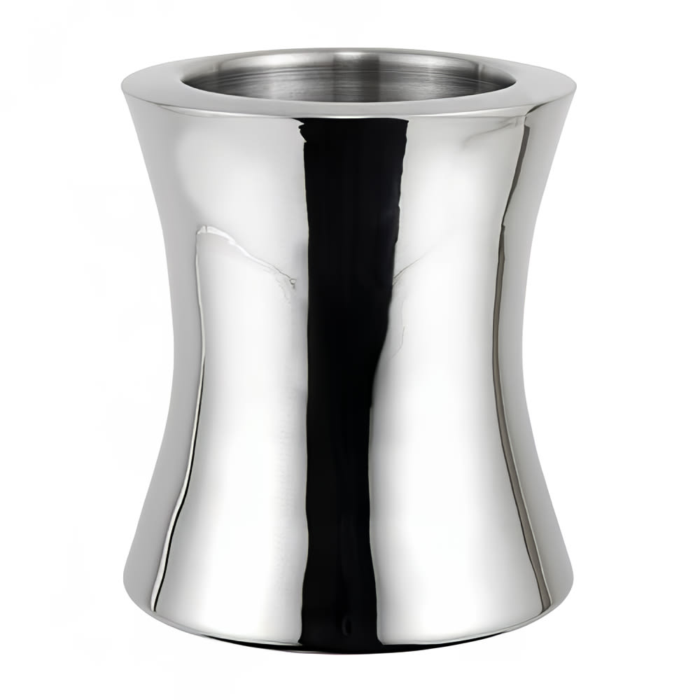 Winco WC-60 7" Double Walled Wine Cooler - Stainless Steel, Mirror Finish