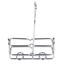 Winco WH-3 2 Compartment Rectangular Condiment Caddy - Chrome Plated Wire thumbnail 3