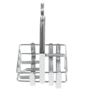 Winco WH-7 3 Compartment Square Condiment Caddy - Chrome Plated Metal thumbnail 4