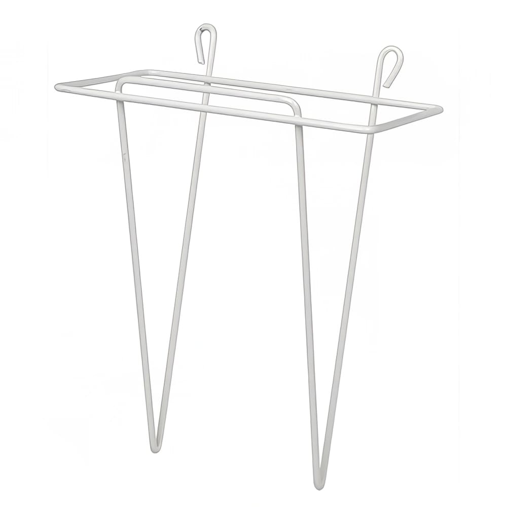 Winco WHW-7 Ice Bin Scoop Holder - 7" x 8", Plastic Coated Wire