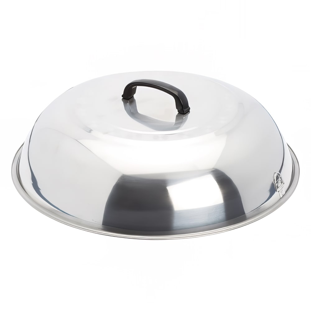 Winco WKCS-18 17 3/4" Wok Cover, Stainless Steel