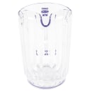 Winco WPC-32 32 oz Plastic Pitcher w/ Fluted Sides, Clear thumbnail 4