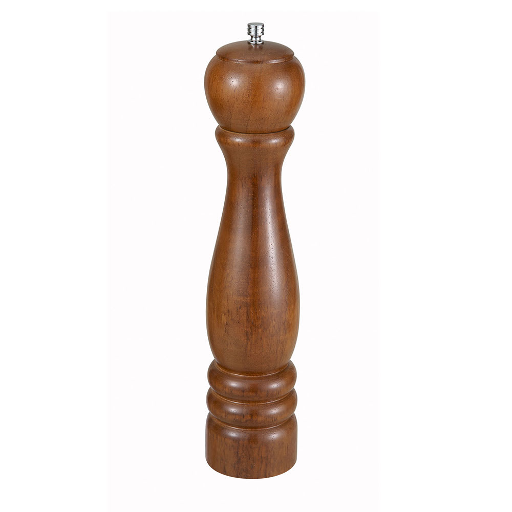 Winco WPM-12 12"H Pepper Mill - Rubberwood, Brown