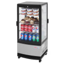Turbo Air CRT-77-2R-N 16 3/4" Countertop Refrigerator w/ Pass Thru Access - Swing Glass Door, Black, 115v thumbnail 2