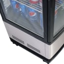 Turbo Air CRT-77-2R-N 16 3/4" Countertop Refrigerator w/ Pass Thru Access - Swing Glass Door, Black, 115v thumbnail 7
