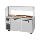 Turbo Air JBT-60-N 53 1/8" J Series Cold Food Bar - (12) Pan Capacity, Floor Model, Stainless Steel thumbnail 2