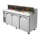 Turbo Air JST-72-N 72" J Series Sandwich/Salad Prep Table w/ Refrigerated Base, 115v thumbnail 2