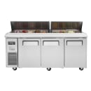 Turbo Air JST-72-N 72" J Series Sandwich/Salad Prep Table w/ Refrigerated Base, 115v thumbnail 3