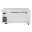 Turbo Air JUF-60-N 59" W Undercounter Freezer w/ (2) Section & (2) Door, 115v thumbnail 2