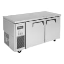 Turbo Air JUF-60-N 59" W Undercounter Freezer w/ (2) Section & (2) Door, 115v thumbnail 4