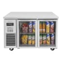 Turbo Air JUR-48-G-N 47 1/4" W Undercounter Refrigerator w/ (2) Sections & (2) Doors, 115v thumbnail 2