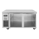 Turbo Air JUR-60-G-N 59" W Undercounter Refrigerator w/ (2) Sections & (2) Doors, 115v thumbnail 3
