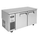 Turbo Air JUR-60-N6 59" W Undercounter Refrigerator w/ (2) Section & (2) Doors, 115v thumbnail 4