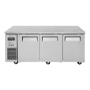 Turbo Air JUR-72-N6 70 7/8" W Undercounter Refrigerator w/ (3) Section & (3) Door, 115v thumbnail 2