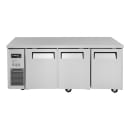 Turbo Air JUR-72S-N6 70 7/8" W Undercounter Refrigerator w/ (3) Section & (3) Door, 115v thumbnail 2