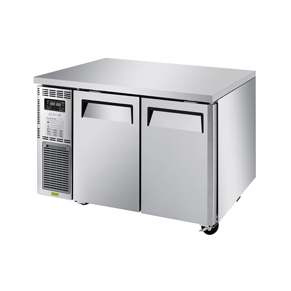 Turbo Air JURF-48-N 47 1/4" W Undercounter Refrigerator/Freezer w/ (2) Section & (2) Door, 115v