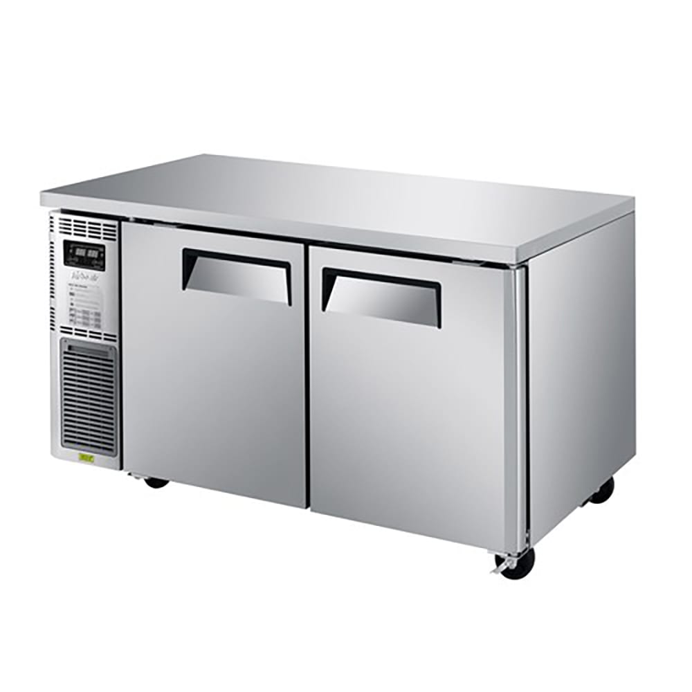 Turbo Air JURF-60-N 59" W Undercounter Refrigerator/Freezer w/ (2) Section & (2) Door, 115v