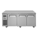 Turbo Air JURF-72-N 70 7/8" W Undercounter Refrigerator/Freezer Combo w/ (3) Sections & (3) Doors, 115v thumbnail 2
