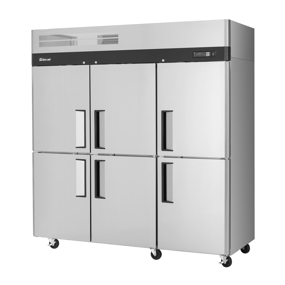 Turbo Air M3F72-6-N 77 3/4" M3 Series Three Section Reach In Freezer, (6) Left/Right Hinge Solid Doors, 115v
