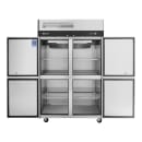 Turbo Air M3R47-4-N 51 3/4" Two Section Reach In Refrigerator, (4) Left/Right Hinge Solid Doors, 115v thumbnail 4