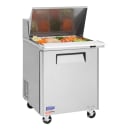 Turbo Air MST-28-12-N 28" M3 Series Mega Top Sandwich/Salad Prep Table w/ Refrigerated Base, 115v thumbnail 2