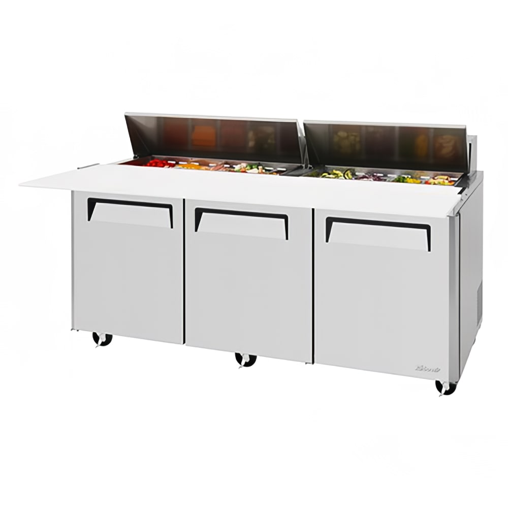 Turbo Air MST-72-18-N 72 5/8" M3 Series Sandwich/Salad Prep Table w/ Refrigerated Base, 115v