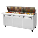 Turbo Air MST-72-30-N 73" M3 Series Mega Top Sandwich/Salad Prep Table w/ Refrigerated Base, 115v thumbnail 2