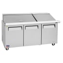 Turbo Air MST-72-30-N 73" M3 Series Mega Top Sandwich/Salad Prep Table w/ Refrigerated Base, 115v thumbnail 5