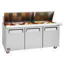 Turbo Air MST-72-30-N 73" M3 Series Mega Top Sandwich/Salad Prep Table w/ Refrigerated Base, 115v thumbnail 6