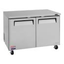 Turbo Air MUF-48-N 48 1/4" W Undercounter Freezer w/ (2) Section & (2) Door, 115v thumbnail 3