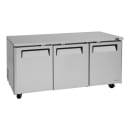 Turbo Air MUR-72-N 72 5/8" W Undercounter Refrigerator w/ (3) Section & (3) Door, 115v thumbnail 3