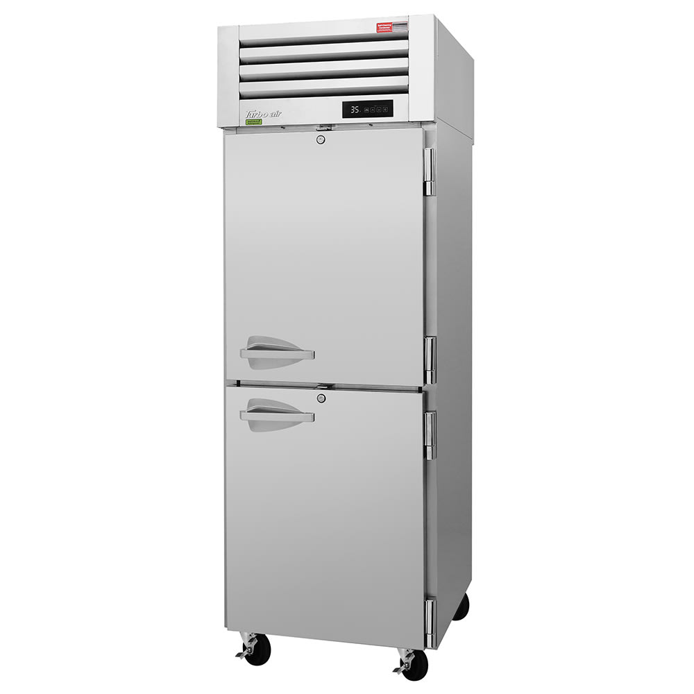 Turbo Air PRO-26-2R-PT-N 28 3/4" One Section Pass Thru Refrigerator, (4) Right Hinge Solid Doors, 115v