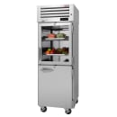 Turbo Air PRO-26R-GSH-N 28 3/4" One Section Reach In Refrigerator, (1) Solid Door & (1) Glass Door, Right Hinge, 115v thumbnail 2