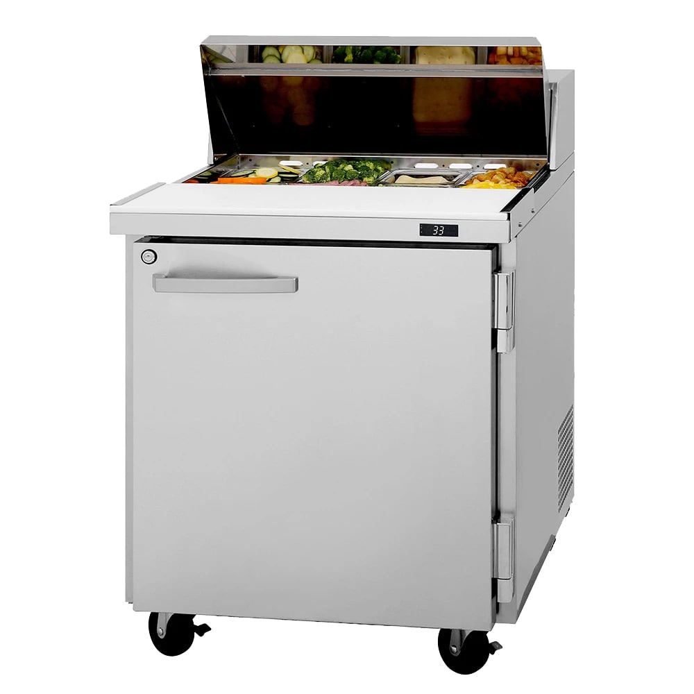 Turbo Air PST-28-N 27 1/2" PRO Series Sandwich/Salad Prep Table w/ Refrigerated Base, 115v