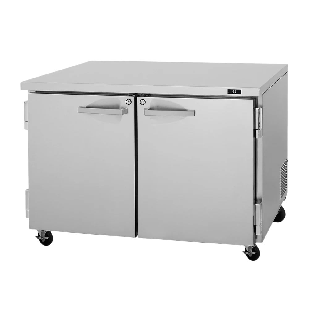 Turbo Air PUF-48-N 48 1/4" W Undercounter Freezer w/ (2) Sections & (2) Doors, 115v