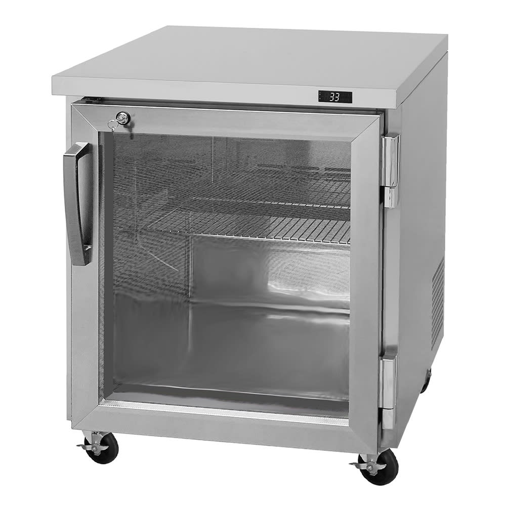 Turbo Air PUR-28-G-N 27 1/2" W Undercounter Refrigerator w/ (1) Section & (1) Door, 115v