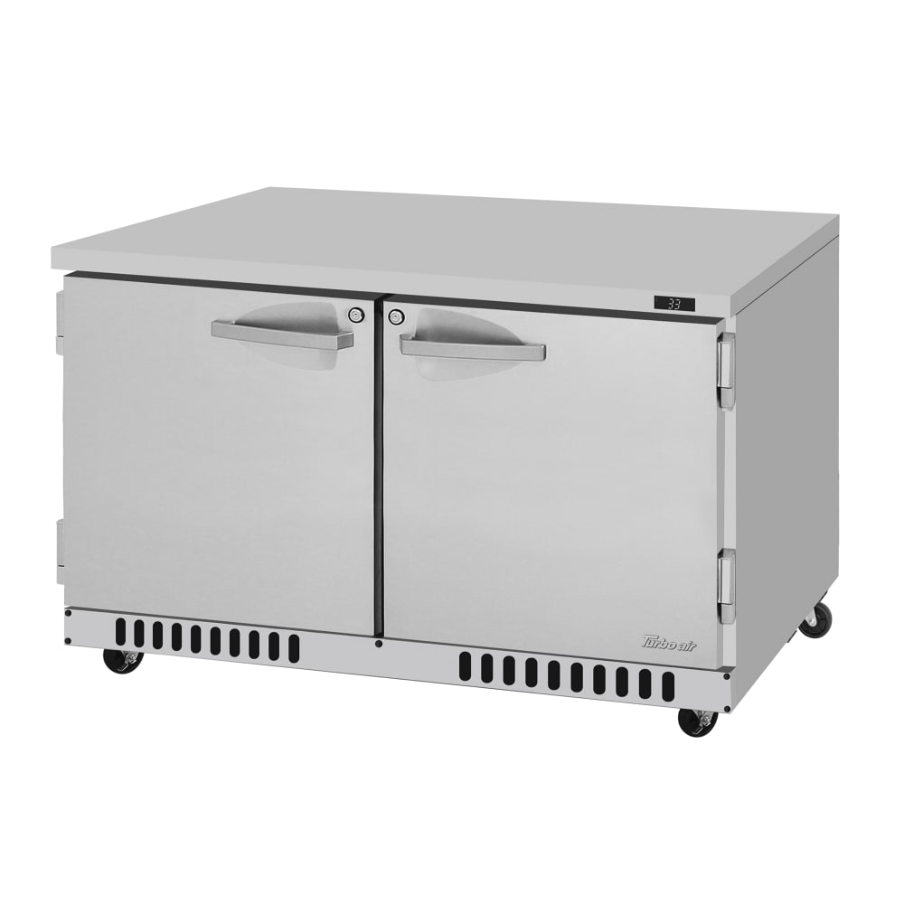 Turbo Air PUR-48-FB-N 48 1/4" W Undercounter Refrigerator w/ (2) Section & (2) Doors, 115v
