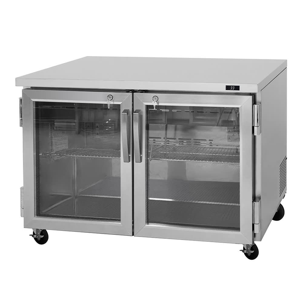 Turbo Air PUR-48-G-N 48 1/4" W Undercounter Refrigerator w/ (2) Sections & (2) Doors, 115v