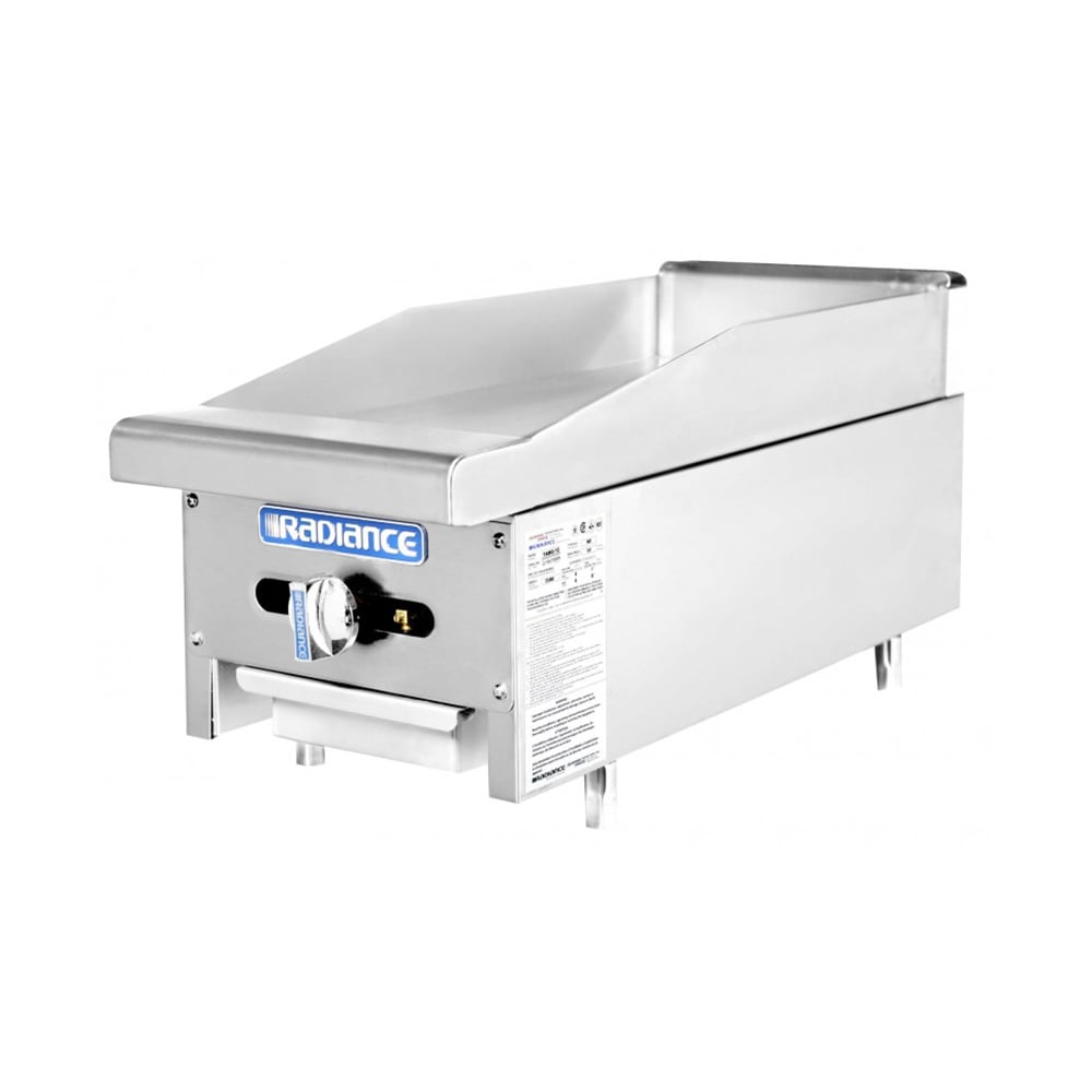 Turbo Air TAMG-12 12" Gas Griddle w/ Manual Controls - 3/4" Steel Plate, Convertible