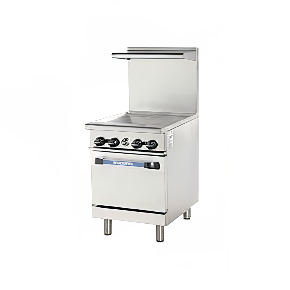 Turbo Air TAR-24G-LP 24" Gas Range w/ Full Griddle & Standard Oven, Liquid Propane