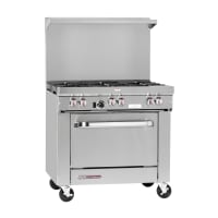 Turbo Air TAR-6 36" 6 Burner Gas Range w/ Standard Oven, Natural Gas thumbnail 2