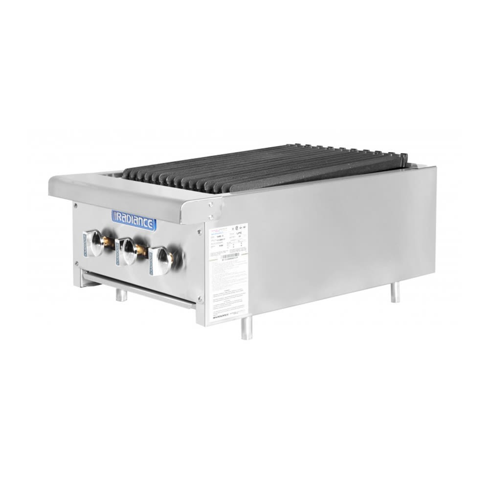 Turbo Air TARB-18 18" Gas Countertop Charbroiler w/ Cast Iron Grate, Convertible