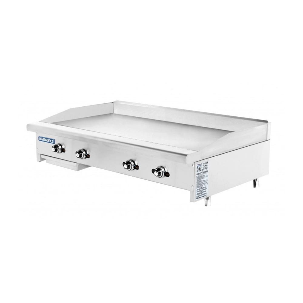 Turbo Air TATG-48 48" Gas Griddle w/ Thermostatic Controls - 1" Steel Plate, Liquid Propane