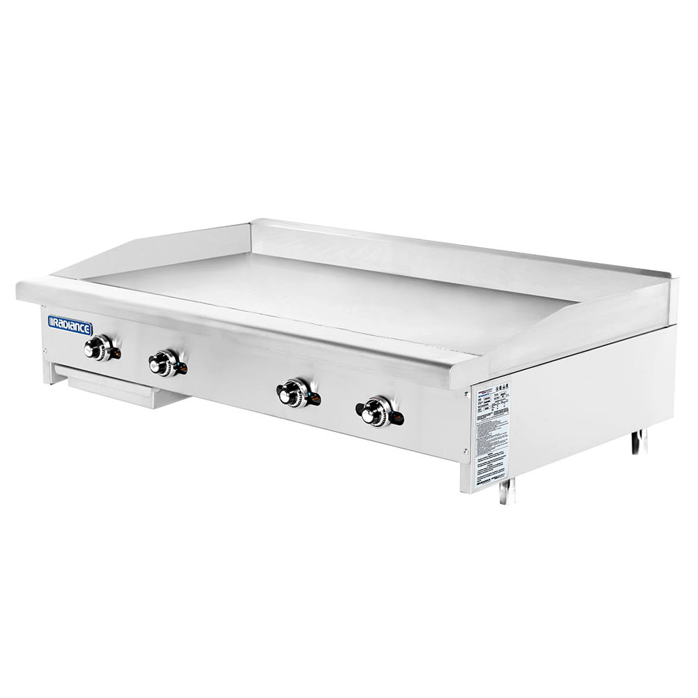 Turbo Air TATG-48 48" Gas Griddle w/ Thermostatic Controls - 1" Steel Plate, Natural Gas