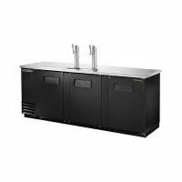 Turbo Air TBD-4SBD-N 90 3/8" Kegerator Beer Dispenser w/ (4) 1/2 Keg Capacity - (2) Columns, Black, 115v thumbnail 2