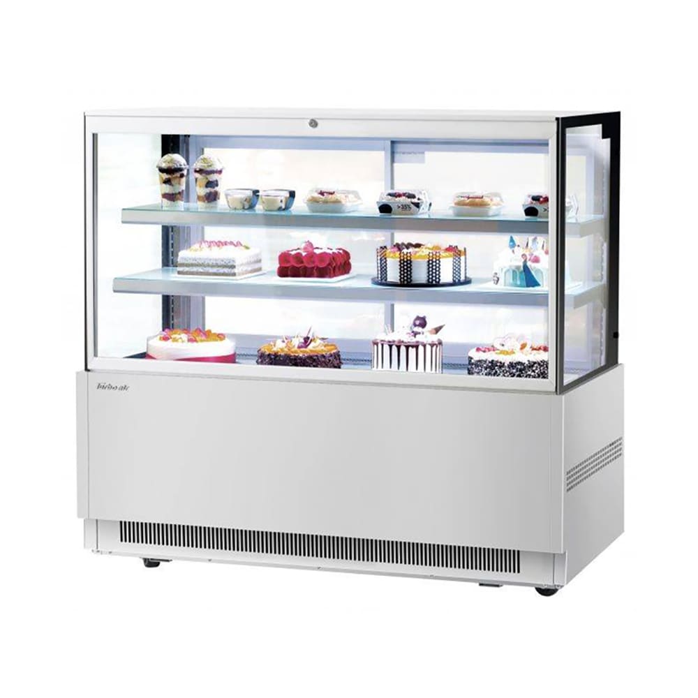 Turbo Air TBP60-54FN-S 59" Full Service Bakery Display Case w/ Straight Glass - (3) Levels, 115v
