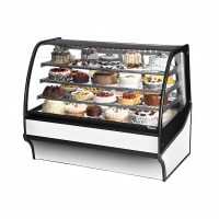 Turbo Air TCGB-60-W-N 60 1/2" Full Service Bakery Display Case w/ Curved Glass - (3) Levels, 115v thumbnail 2