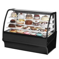 Turbo Air TCGB-60-W-N 60 1/2" Full Service Bakery Display Case w/ Curved Glass - (3) Levels, 115v thumbnail 3